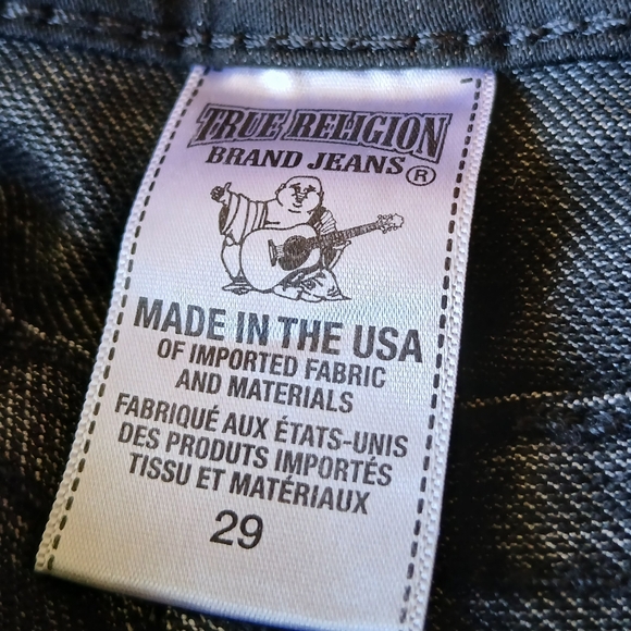 True Religion Flat Front Rolled Capri Pants w/ Flaps Women's Size 29 (NWT) - Picture 6 of 7